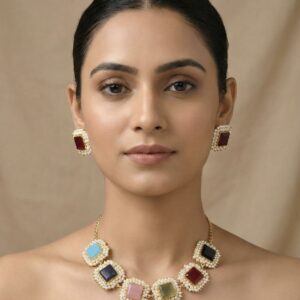 Royale Pearl Square Statement Set