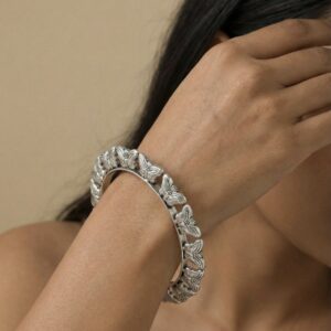 Silver Monarch Bangle
