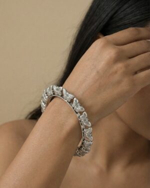 Silver Monarch Bangle