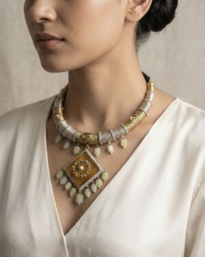 Amber Meadow Statement Necklace