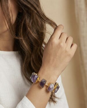Amethyst Aura Cuff