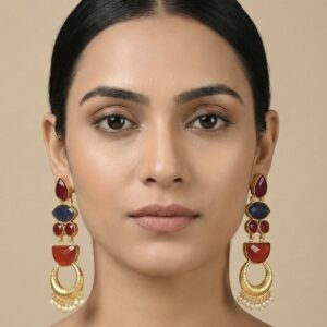 Regal Ruby Sapphire Chandeliers