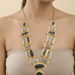 Celeste Raw Gem Statement Necklace